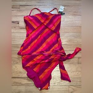 NEW Ralph Lauren 2 pc Tankini beautiful colors size 10 NWT swimsuit